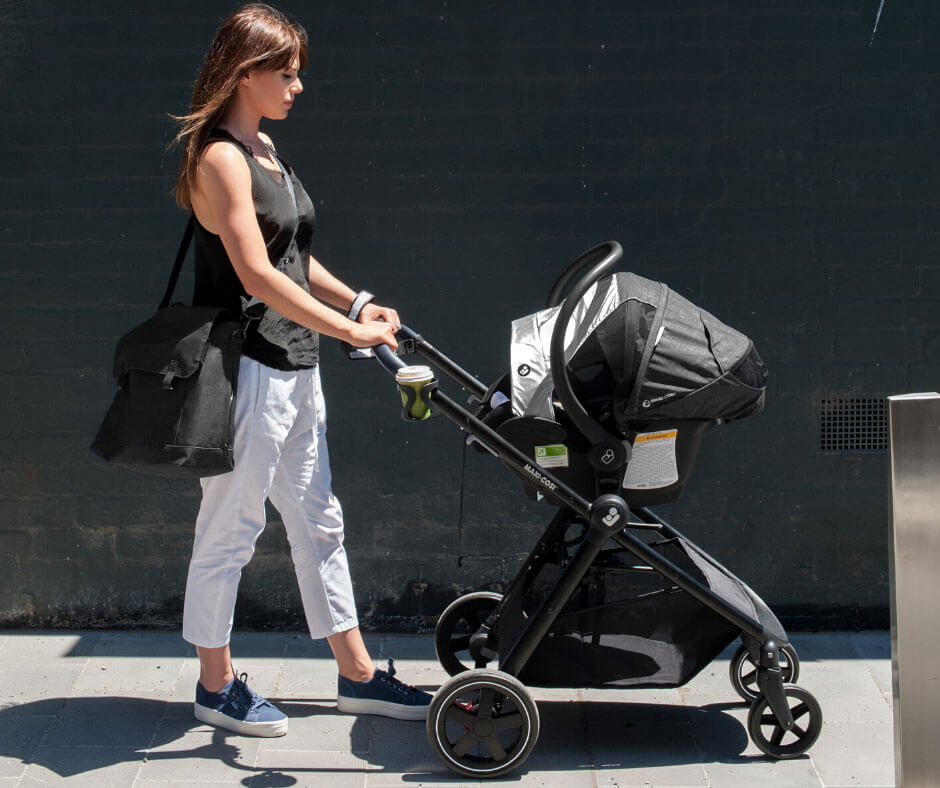 Travelling with your baby using a travel system