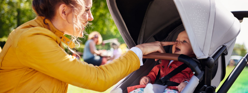 Why parent facing in a stroller is beneficial for your baby!