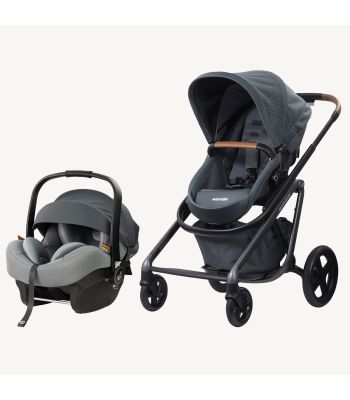 Travel System - Mico 12 LX Pebble & Lila Comfort Stroller Sparkling Grey