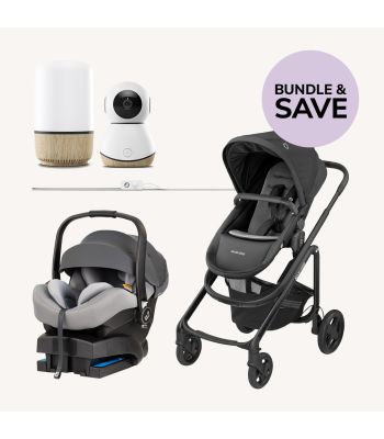 Travel System – Mico 12 LX Pebble, Lila CP2 Stroller and Connected Home Bundle