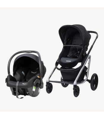 Travel System – Mico Plus Onyx ISO & Lila Comfort Stroller Sparkling Grey