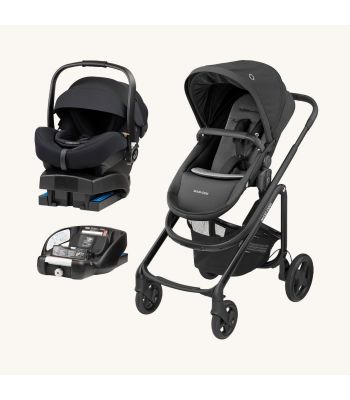 Travel System –  Mico 12 LX & Lila CP2 Essential Black Stroller with Spare Base
