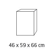 Nero Box Dimensions: 46x59x66 cm