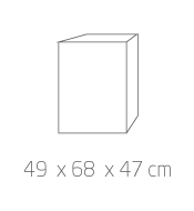 Maxi-Cosi Moda Car Seat Box Dimensions: 49 x 68 x 47 cm