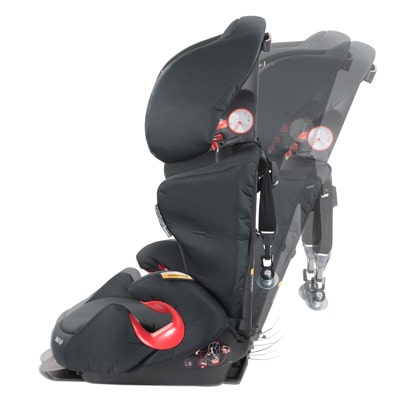 Maxi-Cosi Rodi Booster seat in various inclined positions