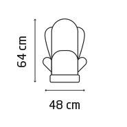 Titan Pro Front height 64 cm, Width 48cm 