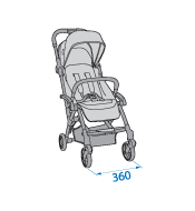 Maxi-Cosi Laika Compact Stroller 360mm wide